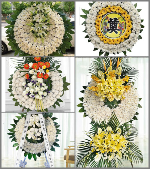 安徽池州市贵池区马衙街道白沙村花圈速递